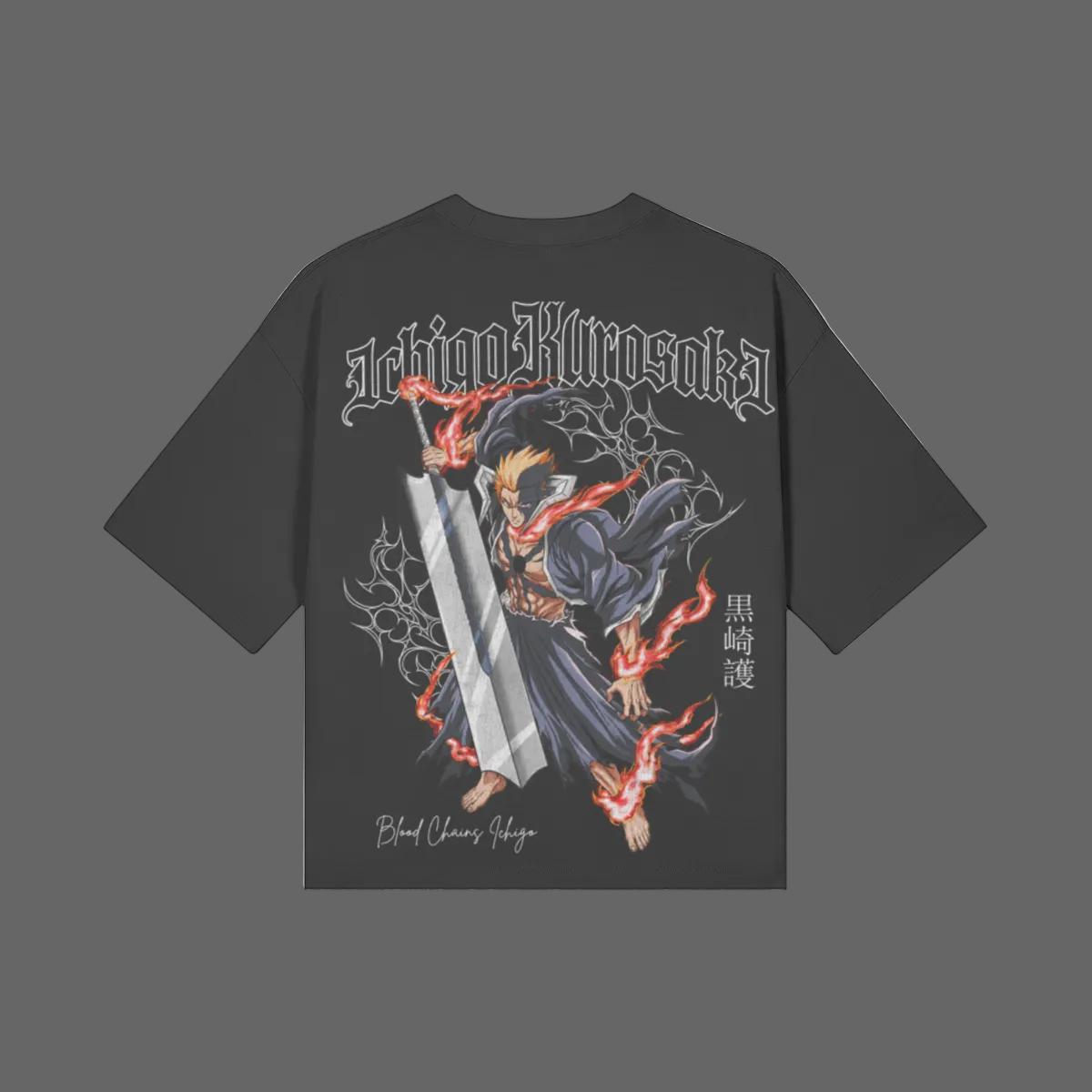 Ichigo Kurosaki Blood Chains Boxy-Oversized Shirt