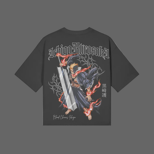 Ichigo Kurosaki Blood Chains Boxy-Oversized Shirt